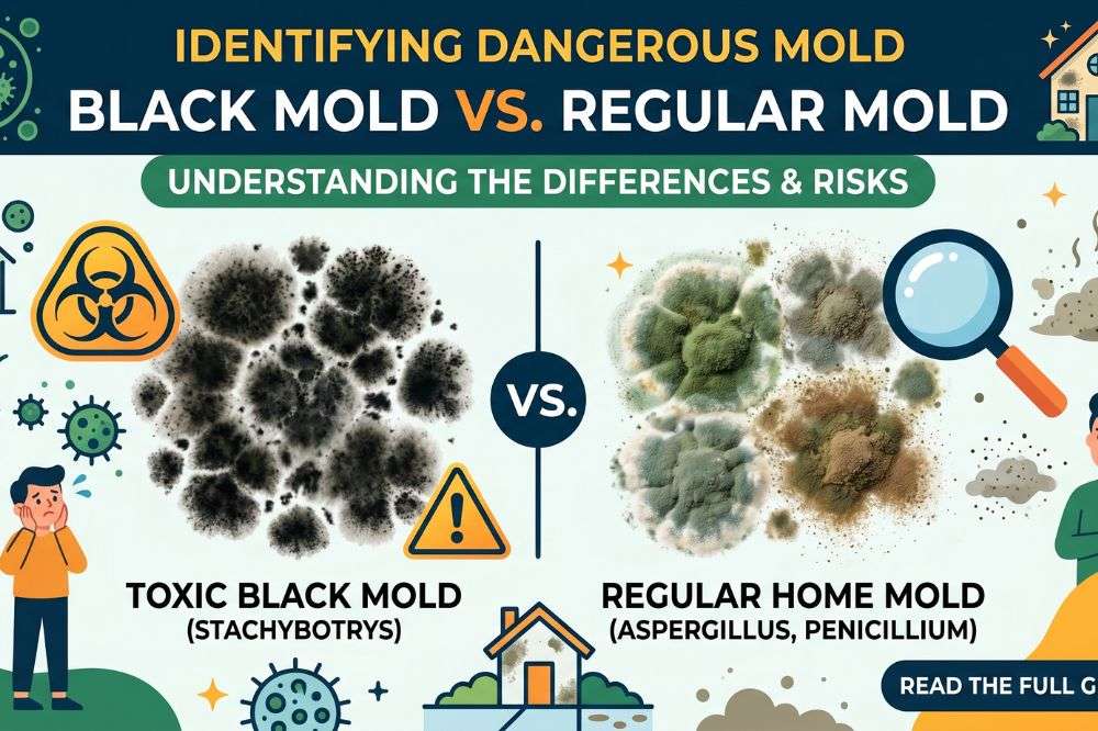 Black Mold vs Regular Mold