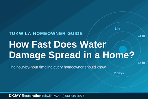 How Fast Water Damage Spread in Tukwila