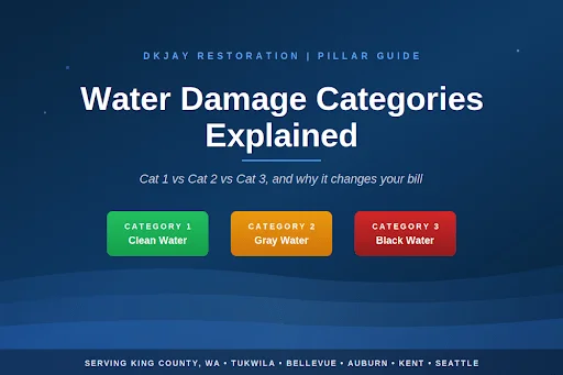 Water Damage Categories Explained